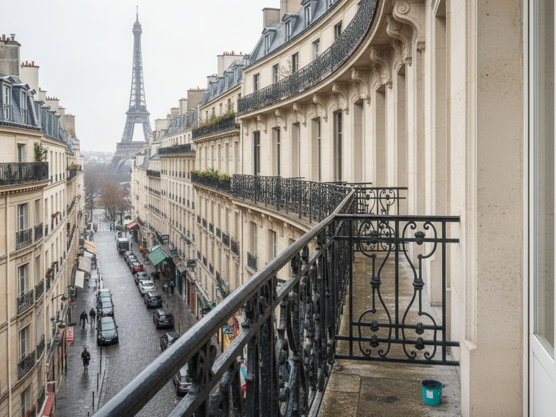 🏛️ Les balcons haussmanniens : beauté fragile du patrimoine parisien