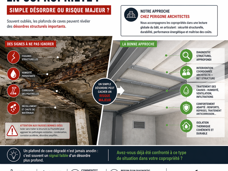  Plafonds de caves en copropriété : simple désordre ou risque majeur ?